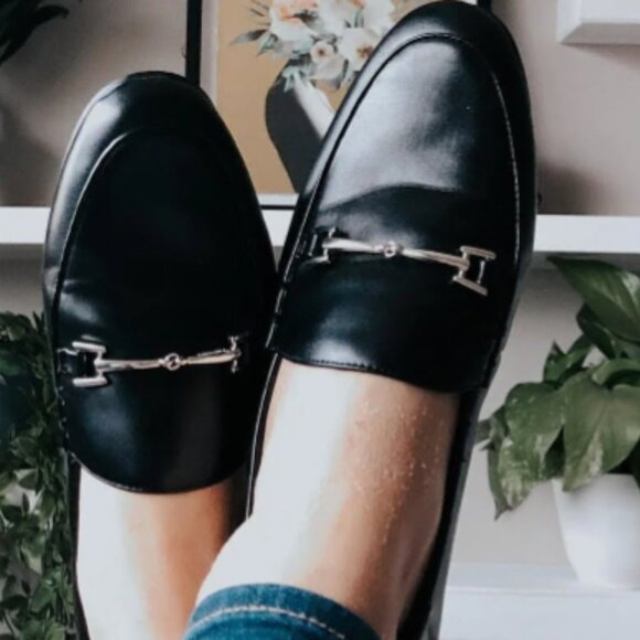 Jenn Ardor Slip-On Penny Loafers Black Size 8.5 - Picture 1 of 5